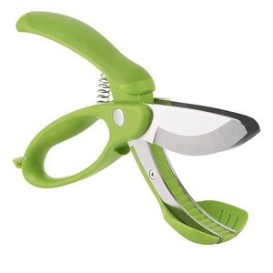 Trudeau Toss and Chop Salad Tongs, Stainless Steel  Multi-Function Salad Chopper